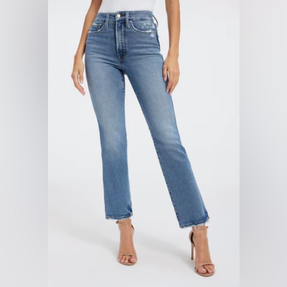 Good American Good Curve Straight Jeans